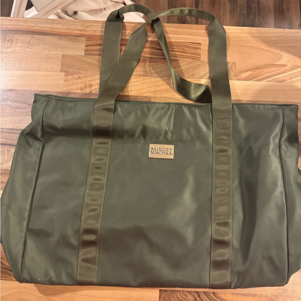 Badgley Mischka Olive Duffel Bag
